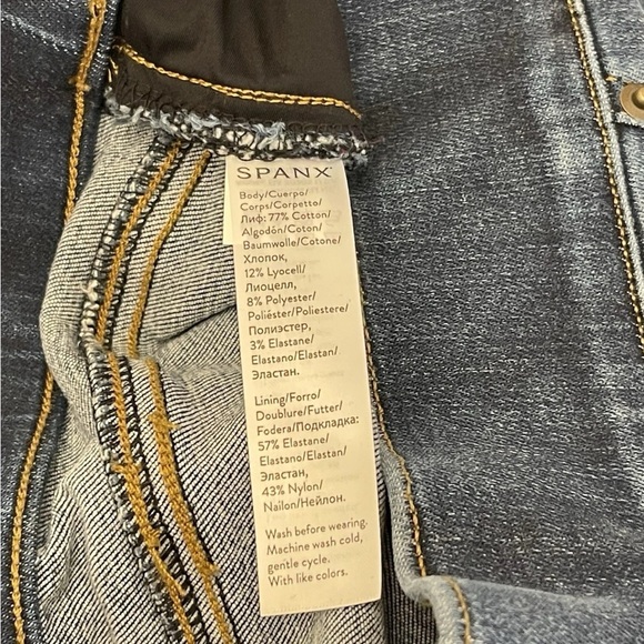 SPANX Blue Jeggings Stretchy Slim Fit S - Picture 7 of 8